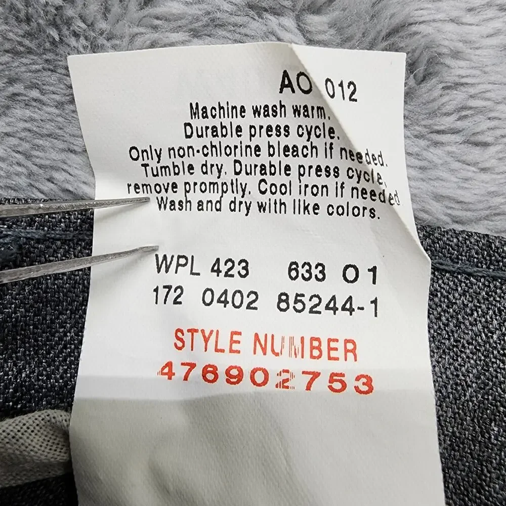 Vintage Levi's Pants Mens W40 L30 Gray Dacron Polyester Action Slacks‎ Office